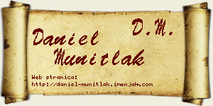 Daniel Munitlak vizit kartica